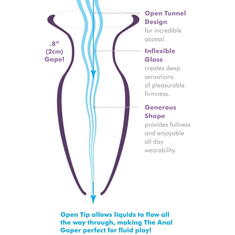 ANAL FANTASY ELITE COLLECTION - ANAL GAPER DILATOR FOR BEGINNERS CRYSTAL SIZE S - ToysByMonk