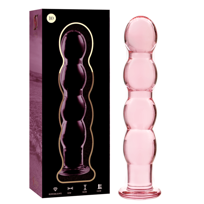 NEBULA SERIES BY IBIZA - MODEL 10 DILDO BOROSILICATE GLASS CLEAR 16.5 CM -O- 3.5 CM - ToysByMonk