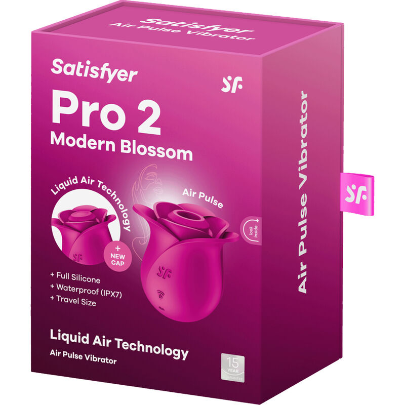 SATISFYER - AIR PULSE PRO 2 MODERN BLOSSOM VIBRATOR SATISFYER AIR PULSE