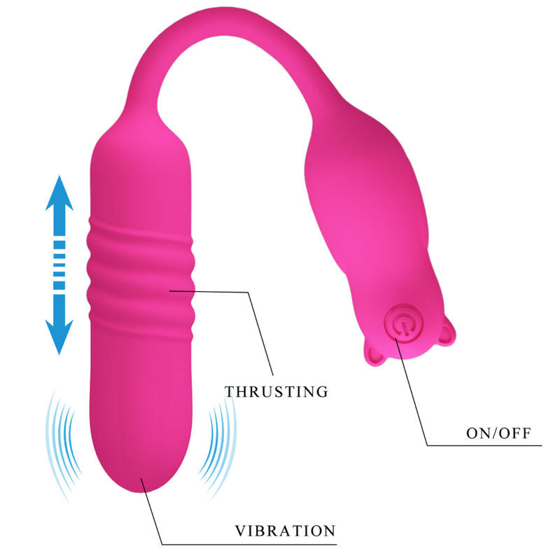 PRETTY LOVE - NOBIKUMA PINK SILICONE VIBRATING BULLET - ToysByMonk