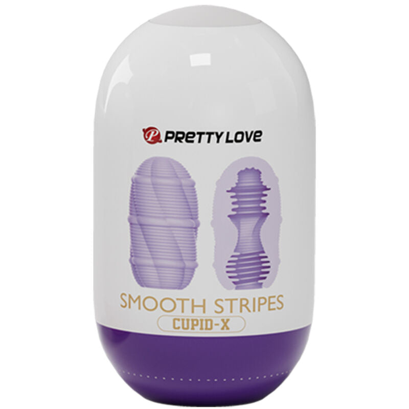 PRETTY LOVE - SMOOTH STRIPES CUPID MASTURBATOR EGG - ToysByMonk