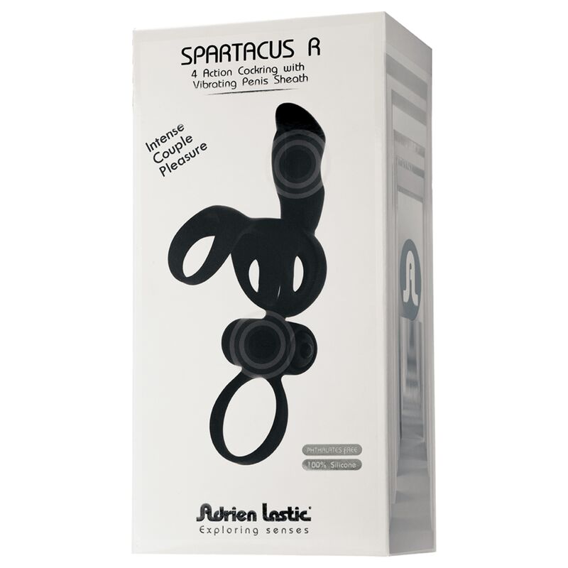 ADRIEN LASTIC - SPARTACUS RING & PENIS SHEATH WITH VIBRATOR - ToysByMonk