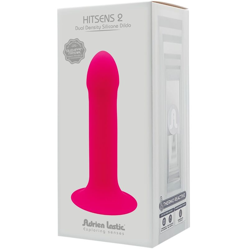 ADRIEN LASTIC - HITSENS 2 SILICONE DILDO PINK - ToysByMonk