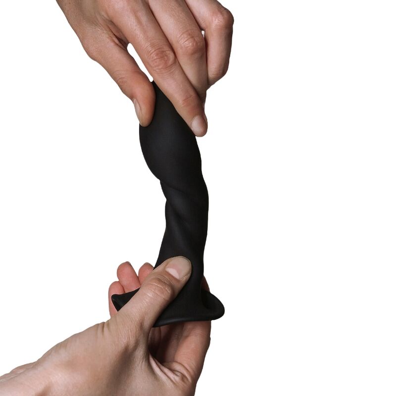 ADRIEN LASTIC - HITSENS 5 SILICONE DILDO BLACK - ToysByMonk