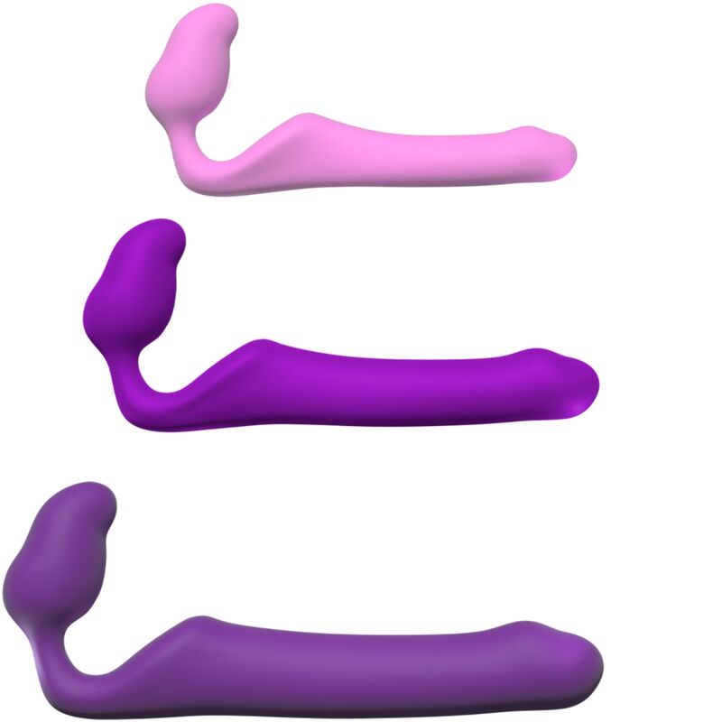 ADRIEN LASTIC - QUEENS STRAP-ON FLEXIBLE PINK SIZE S - ToysByMonk