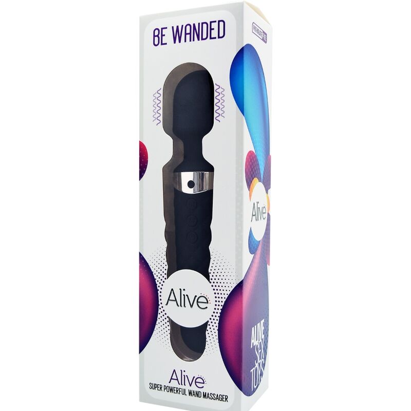 ALIVE - BE WANDED VIBRATOR MASSAGER ZWART
