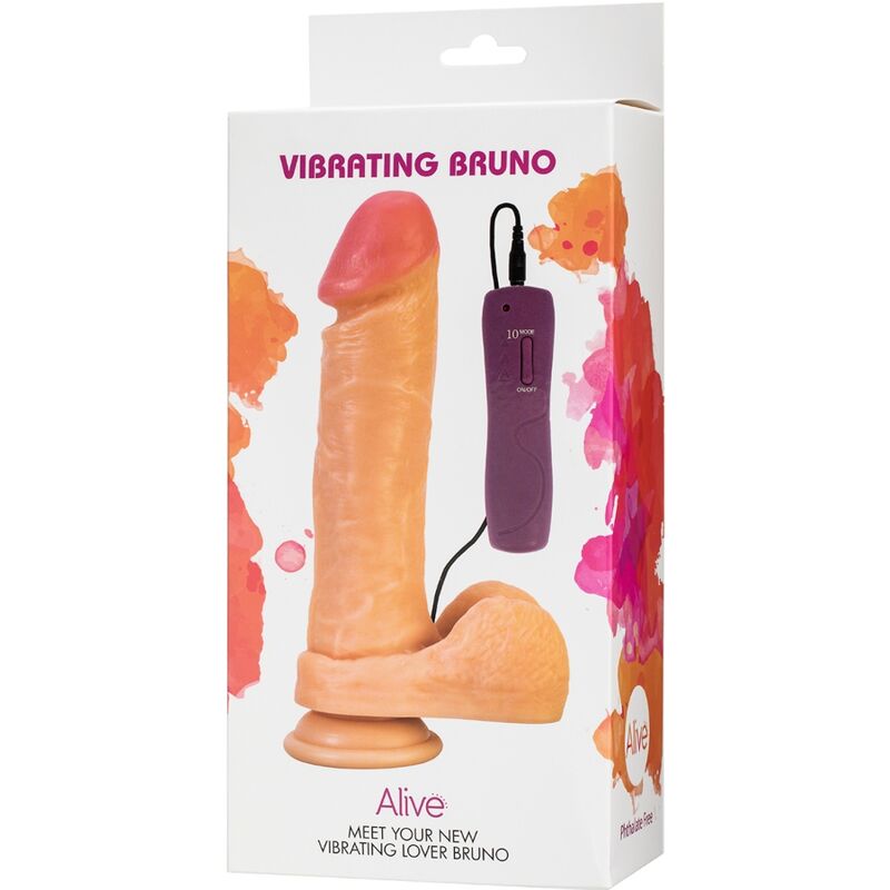 ALIVE - BRUNO REALISTIC PENIS VIBRATOR 22 CM - ToysByMonk