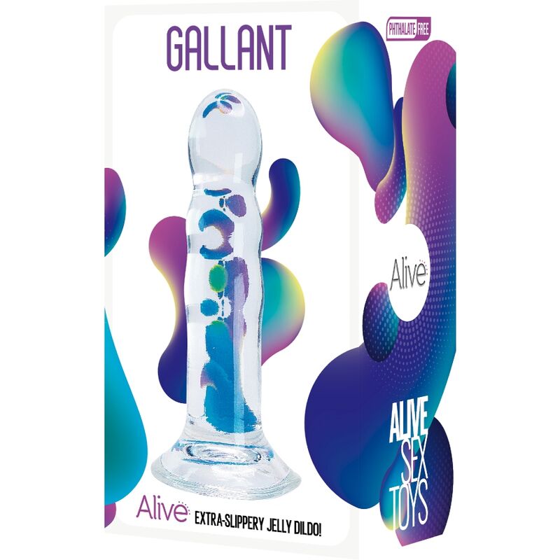 ALIVE - GALLANT REALISTIC PENIS TRANSPARENT 14 CM - ToysByMonk