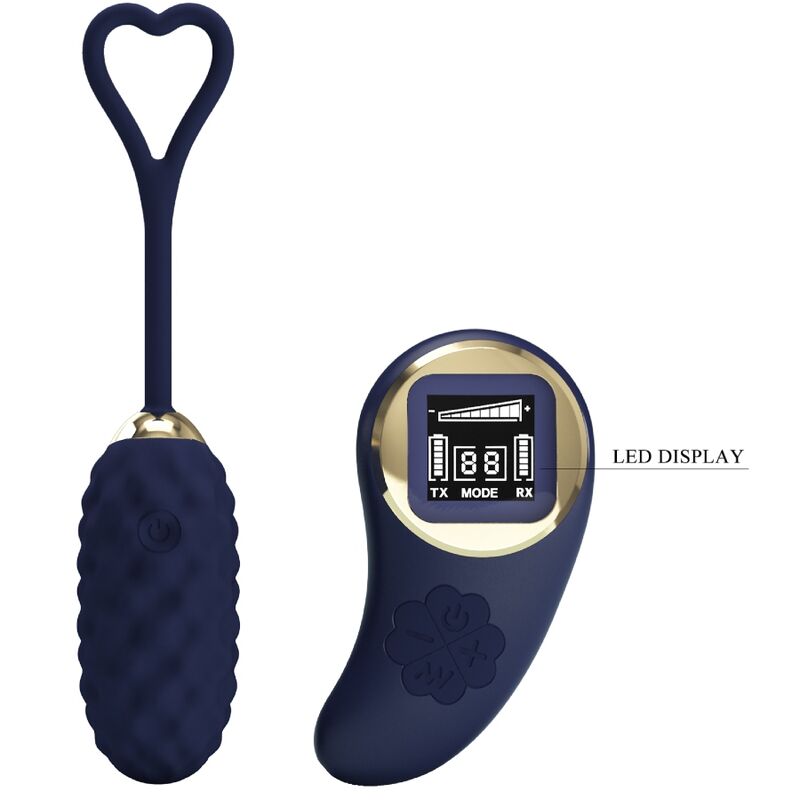 PRETTY LOVE - VIVIAN BLUE REMOTE CONTROL VIBRATING EGG PRETTY LOVE LED