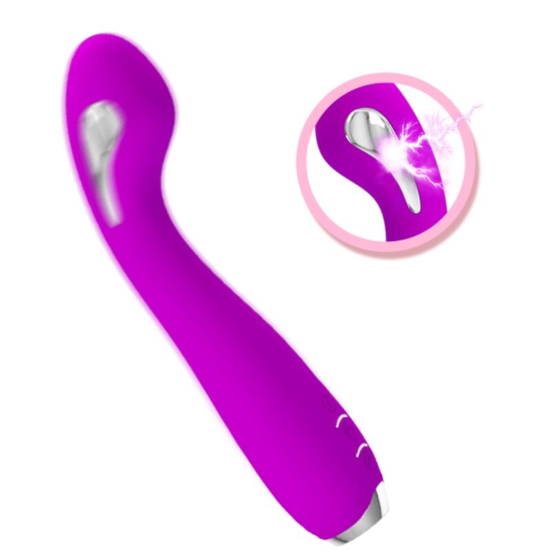 PRETTY LOVE - HECTOR RECHARGEABLE ELECTROSHOCK VIBRATOR WATERPROOF PURPLE - ToysByMonk