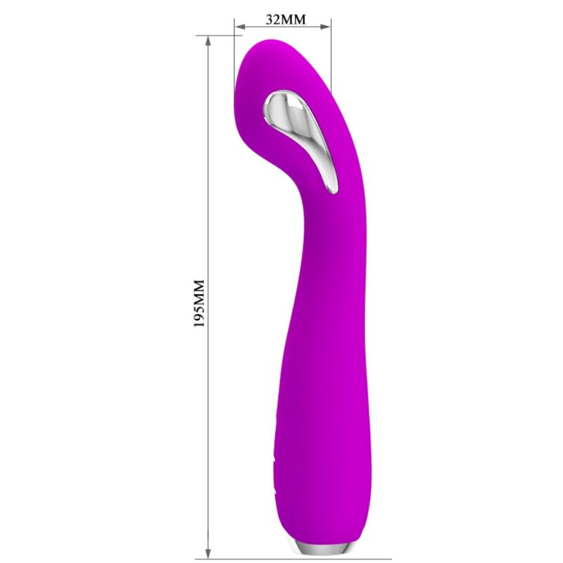 PRETTY LOVE - HECTOR RECHARGEABLE ELECTROSHOCK VIBRATOR WATERPROOF PURPLE - ToysByMonk