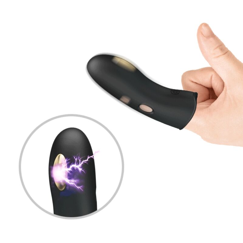 PRETTY LOVE - MARICO BLACK ELECTRO-STIMULATOR FINGER COVER - ToysByMonk