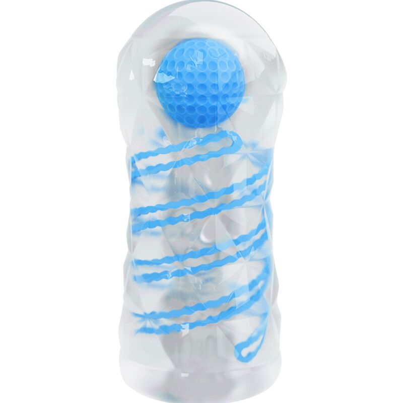 PRETTY LOVE - SMALL MASTURBATOR WITH BLUE SPIRALS - ToysByMonk