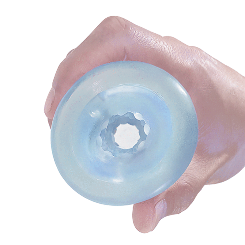 PRETTY LOVE - SMALL MASTURBATOR WITH BLUE SPIRALS - ToysByMonk