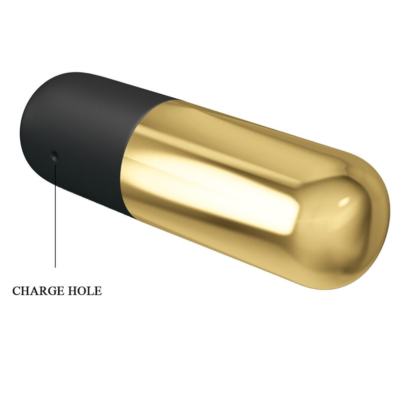 PRETTY LOVE - GOLDEN RECHARGEABLE BULLET VIBRATOR - ToysByMonk