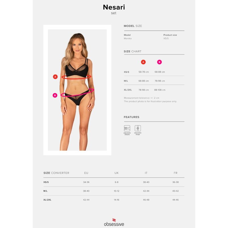 OBSESSIVE - NESARI SET TWO PIECES XS/S - ToysByMonk