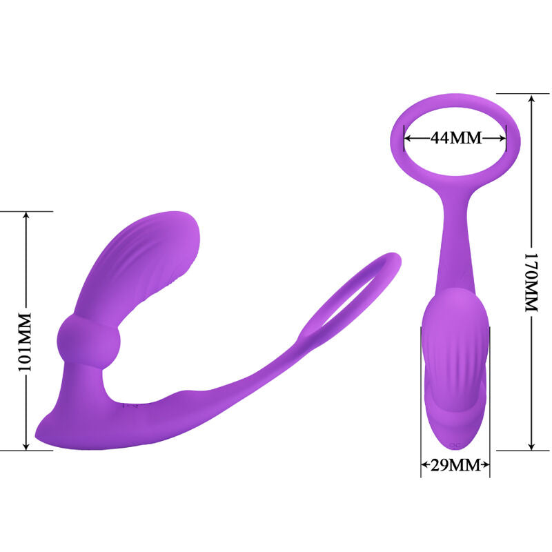 PRETTY LOVE - WARREN VIOLET ANAL RING & VIBRATOR - ToysByMonk