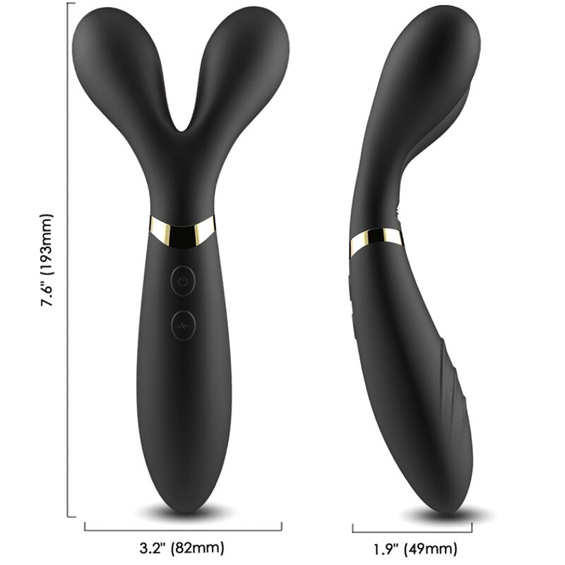 ARMONY - Y-WAND MASSAGER & VIBRATOR DUBBELE KOP ZWART