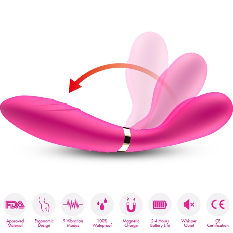 ARMONY - Y-WAND MASSAGER & VIBRATOR DOUBLE HEAD FUCHSIA ARMONY MASSAGERS