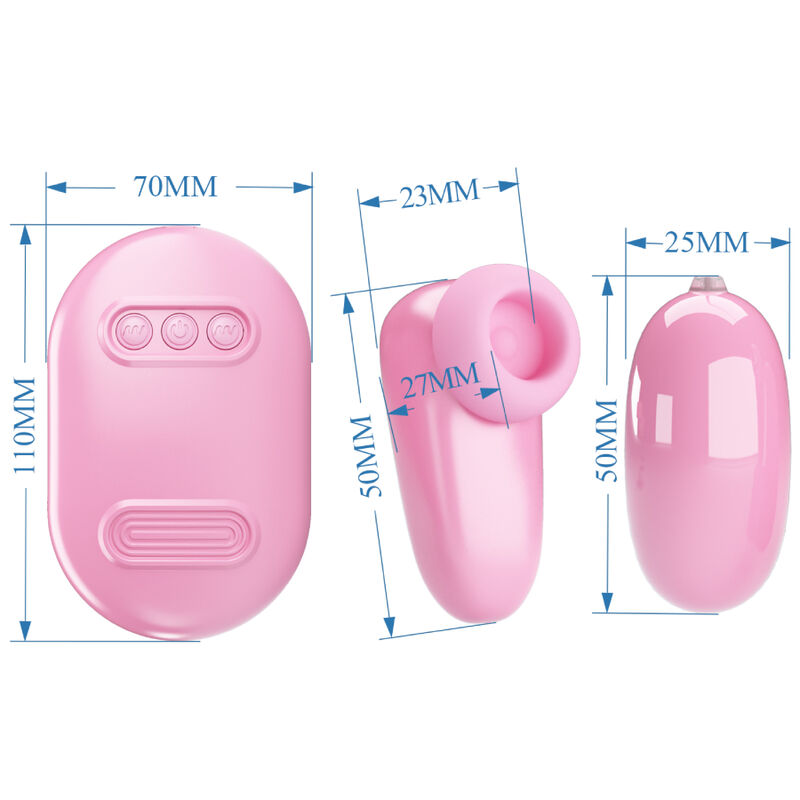 PRETTY LOVE - MAGIC BOX VIBRATING BULLET & PINK STIMULATOR - ToysByMonk