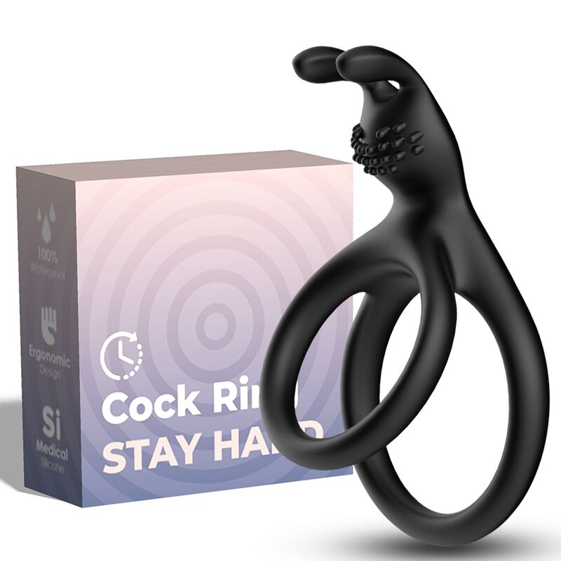 ARMONY - TENSY DOUBLE RABBIT RING BLACK - ToysByMonk