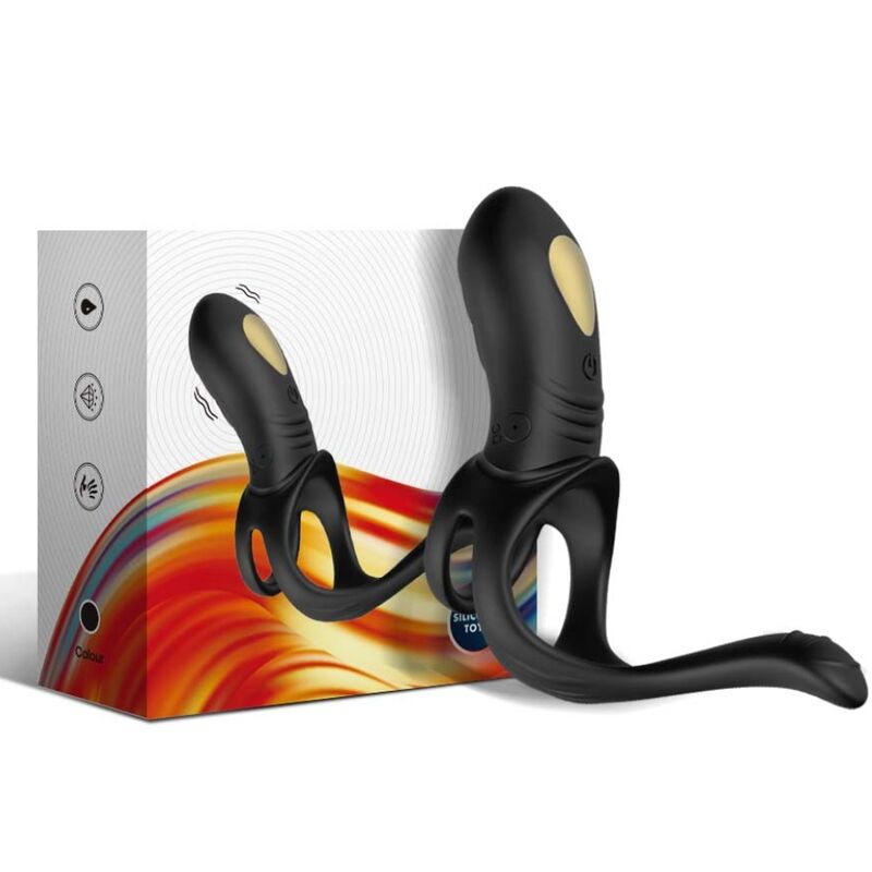 ARMONY - JOY JUMPER RING VIBRATOR FOR COUPLES & ANAL PLUG BLACK - ToysByMonk