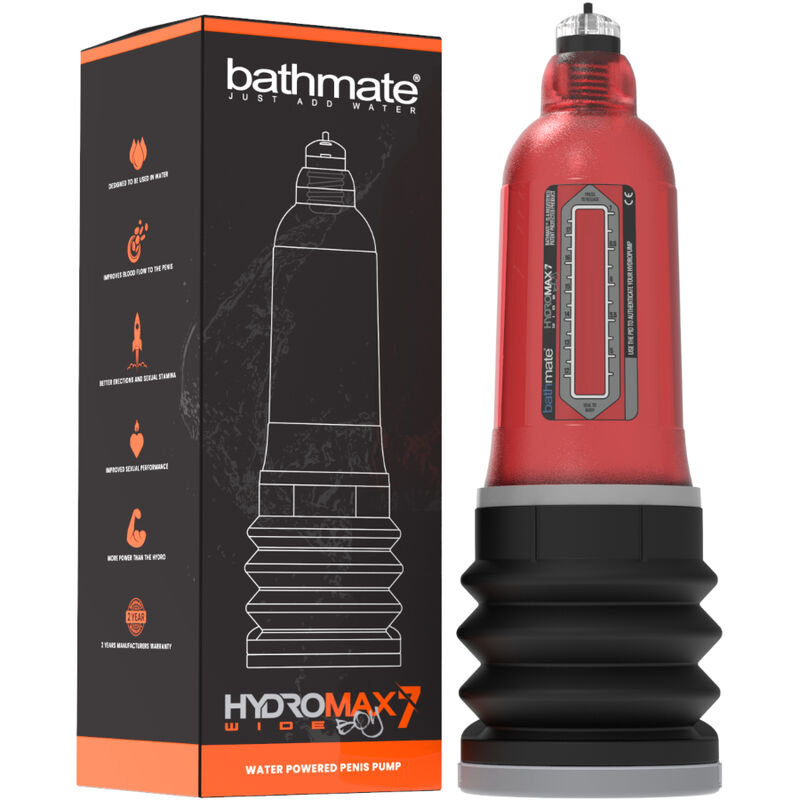 BATHMATE - HYDROMAX 7 WIDE BOY X30 RED BATHMATE