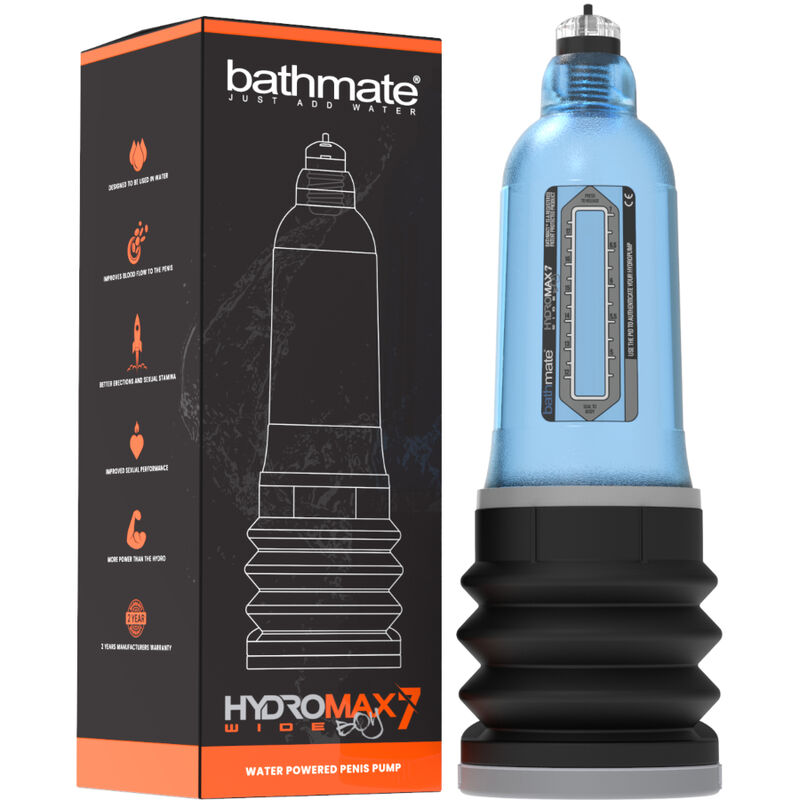 BATHMATE - HYDROMAX 7 WIDE BOY X30 BLUE BATHMATE