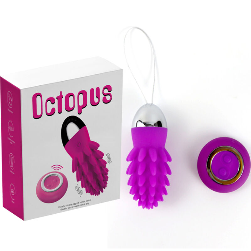 ARMONY - OCTOPUS CACTUS VIBRATING EGG VIOLET REMOTE CONTROL - ToysByMonk