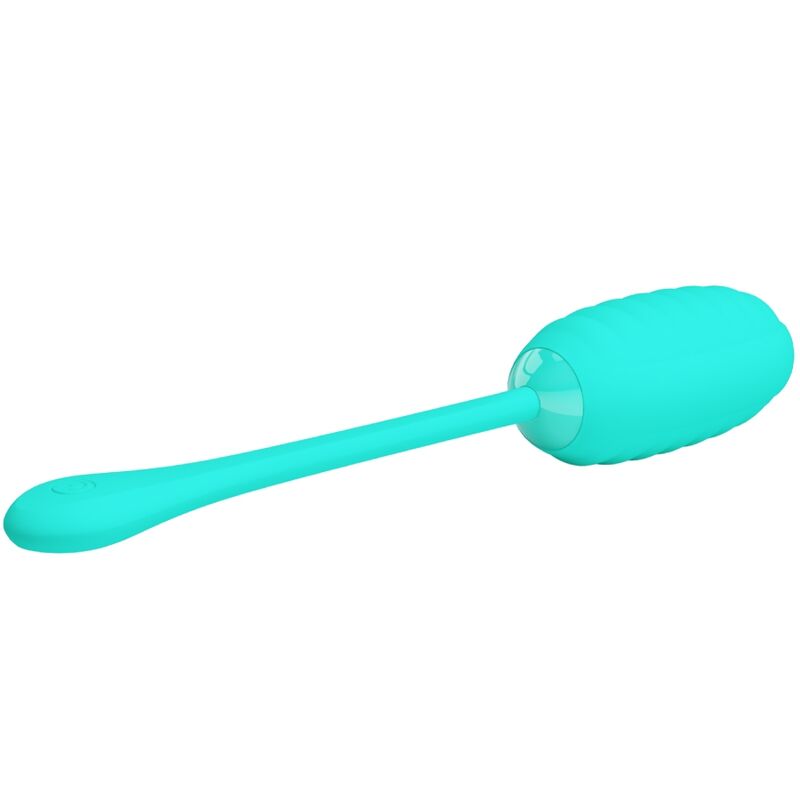 PRETTY LOVE - KIRK RECHARGEABLE VIBRATING EGG AQUA GREEN - ToysByMonk