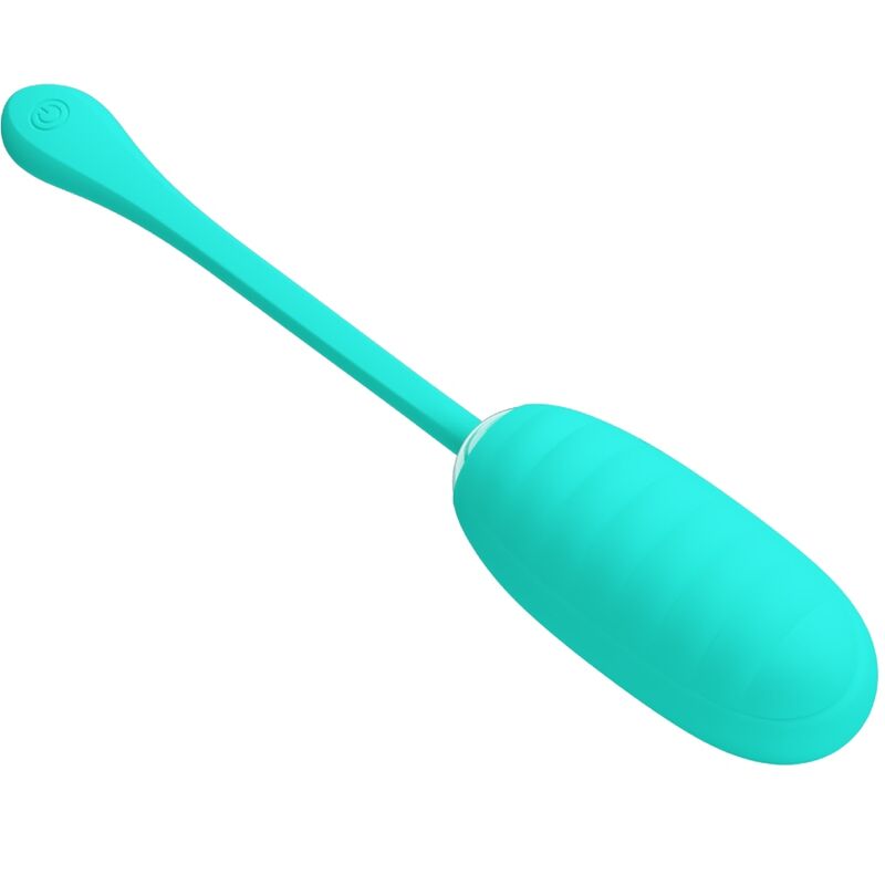 PRETTY LOVE - KIRK RECHARGEABLE VIBRATING EGG AQUA GREEN - ToysByMonk