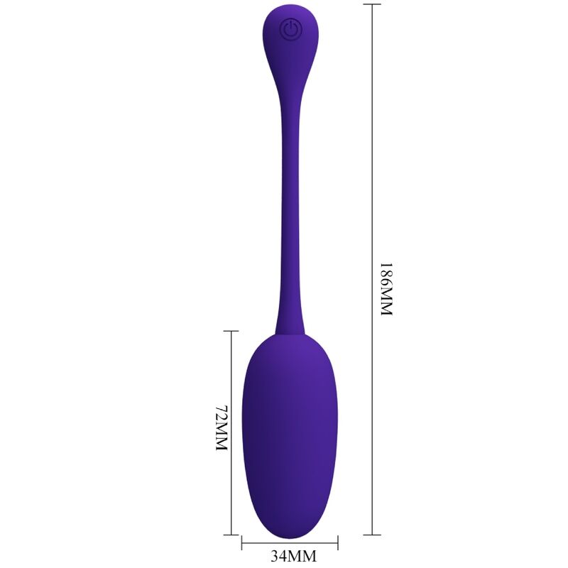 PRETTY LOVE - KNUCKER PURPLE RECHARGEABLE VIBRATING EGG - ToysByMonk