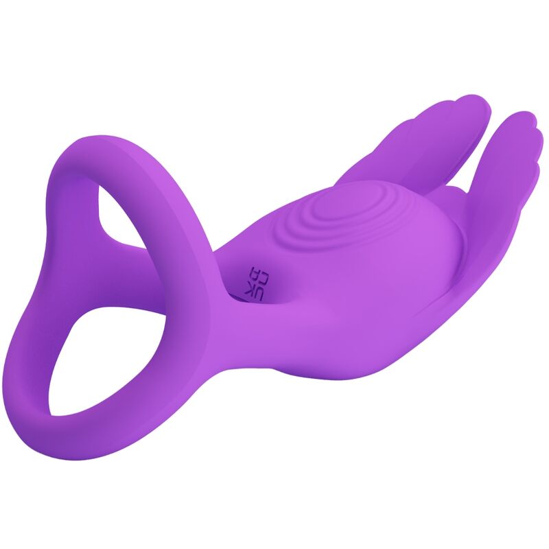 PRETTY LOVE - SILAS VIBRANT PENIS RING 7 VIBRATIONS PURPLE SILICONE - ToysByMonk
