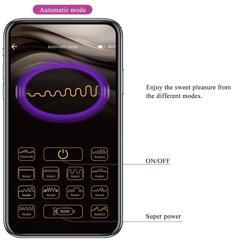 PRETTY LOVE - DOREEN PURPLE RECHARGEABLE VIBRATING EGG PRETTY LOVE SMART