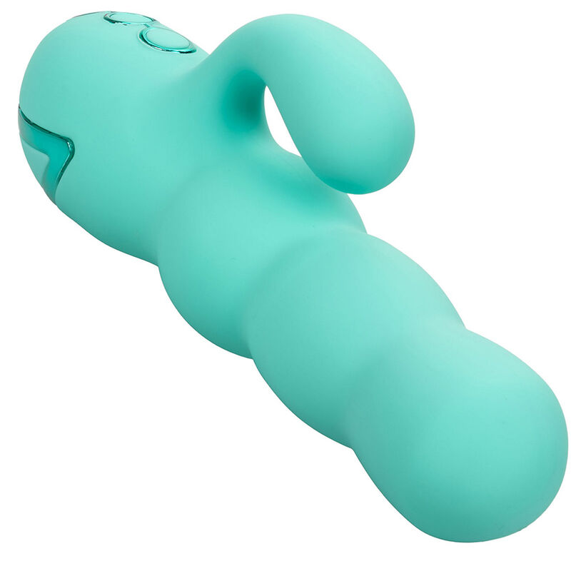 CALEXOTICS - DEL MAR DIVA VIBRATOR RABBIR AQUA GREEN BY CALIFORNIA DREAMING - ToysByMonk