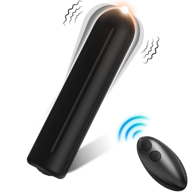 ARMONY - WARHEAD VIBRATOR BULLET REMOTE CONTROL BLACK 2 CM X 8.8 CM - ToysByMonk