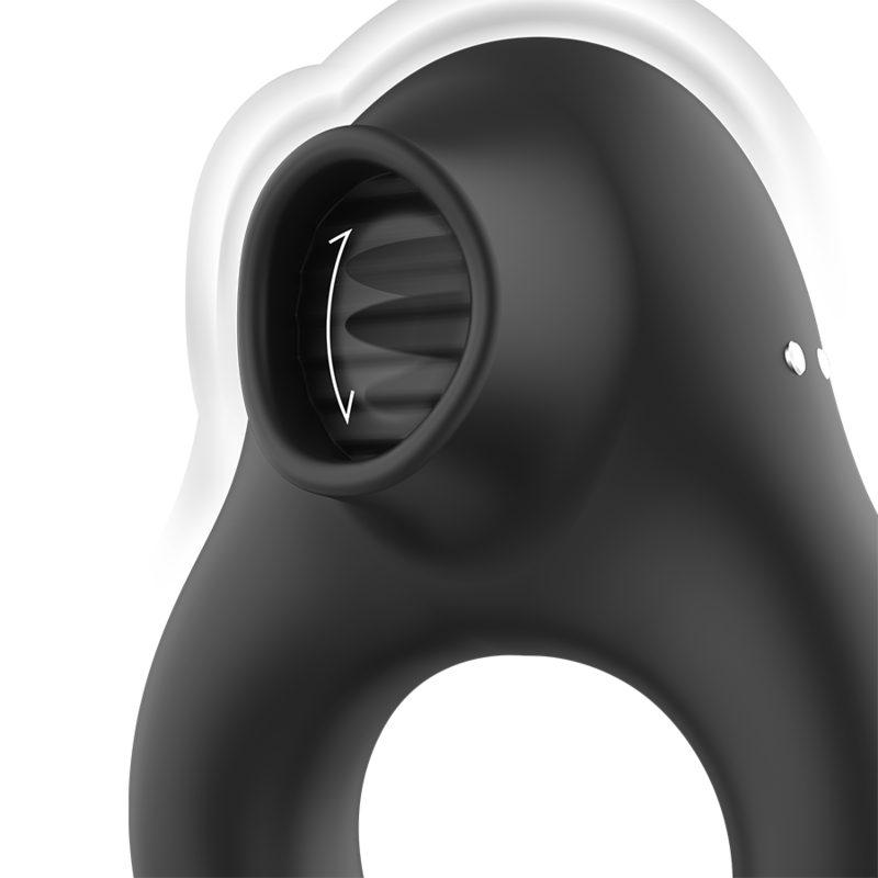 ARMONY - SILICONEN VIBRATOR RING 3 MOTOREN OPLAADBAAR ZWART - GOUD