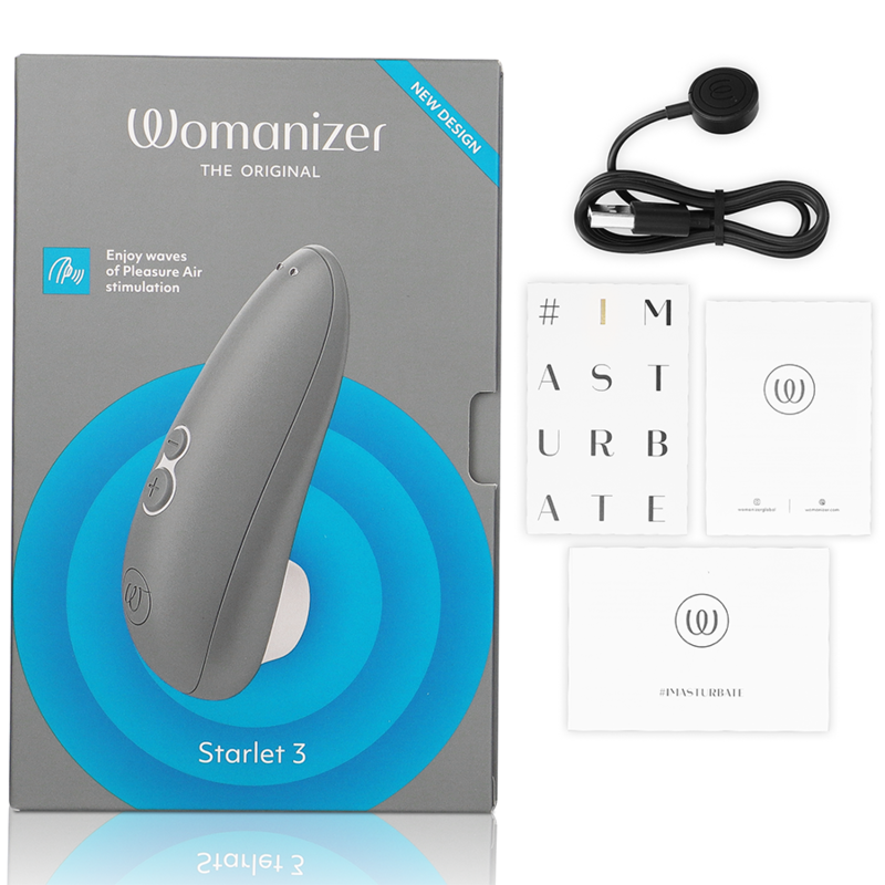 WOMANIZER - STARLET 3 CLITORAL STIMULATOR GRAY - ToysByMonk
