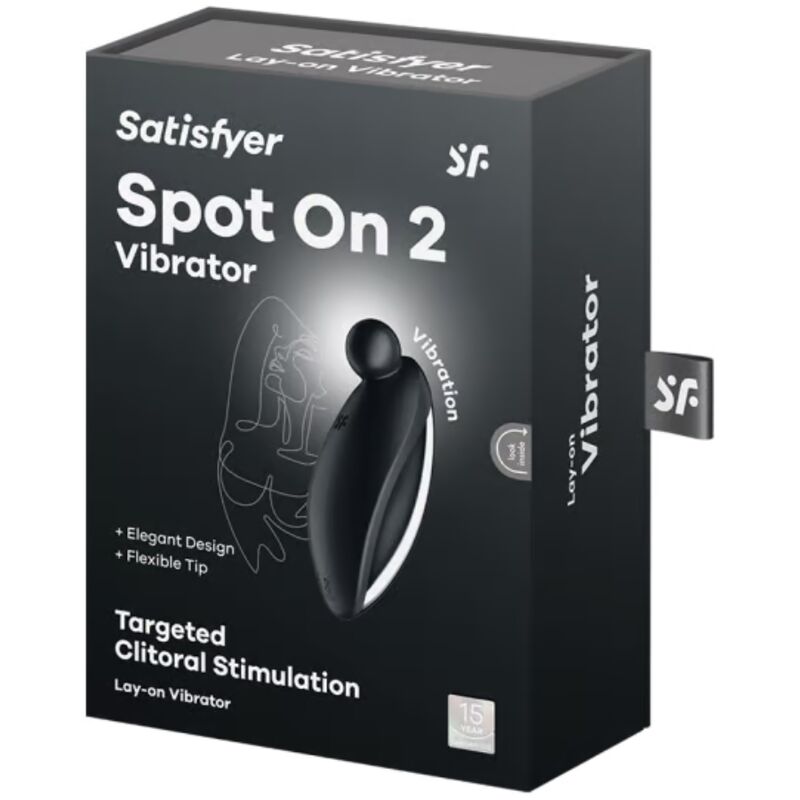 SATISFYER - SPOT ON 2 LAY-ON VIBRATOR BLACK - ToysByMonk