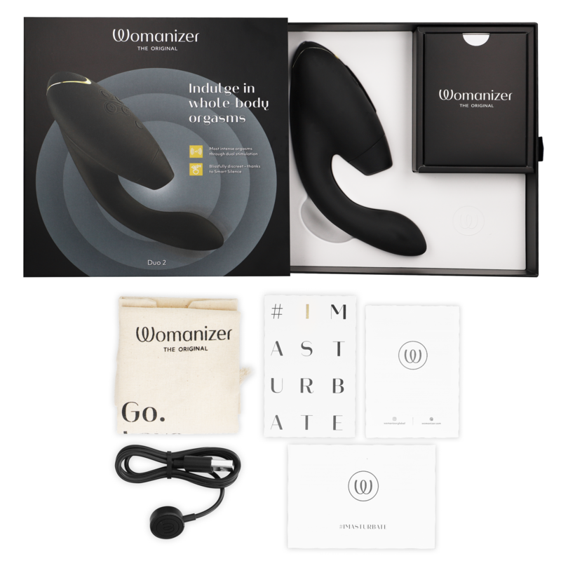WOMANIZER - DUO 2 STIMULATOR ZWART