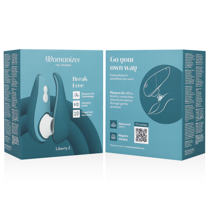 WOMANIZER - LIBERTY 2 CLITORIS STIMULATOR & SUCKER WOMANIZER