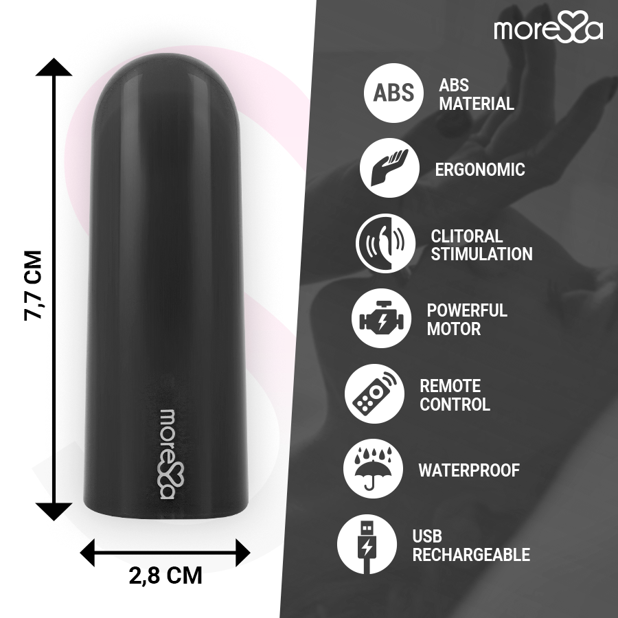 MORESSA - NIX VIBRATOR REMOTE CONTROL BLACK MORESSA