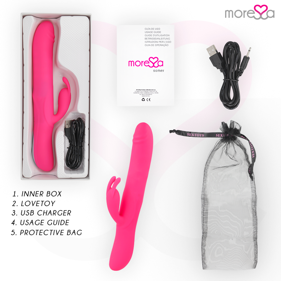 MORESSA - SOMER PREMIUM VIBRATOR WITH MULTIPLE ROTATION MORESSA
