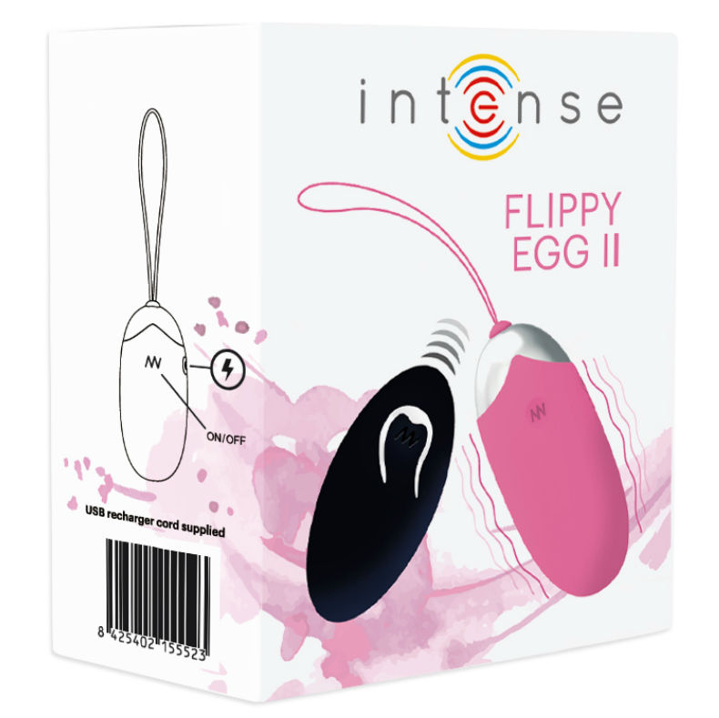 INTENSE - FLIPPY II VIBRATING EGG WITH REMOTE CONTROL PINK INTENSE COUPLES TOYS