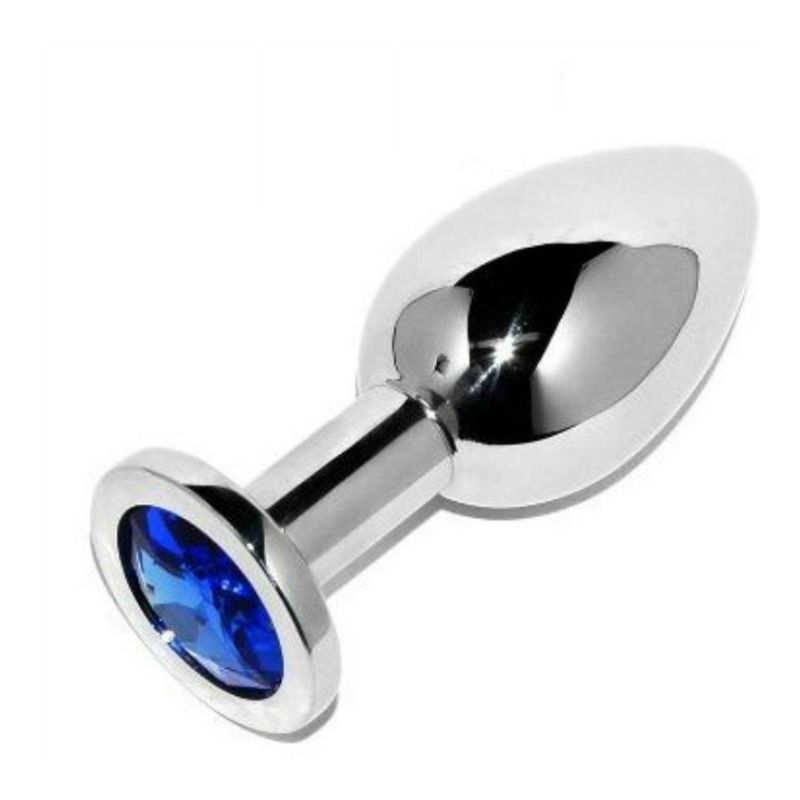 METAL HARD - ANAL PLUG DIAMOND BLUE SMALL 5.71CM METAL HARD