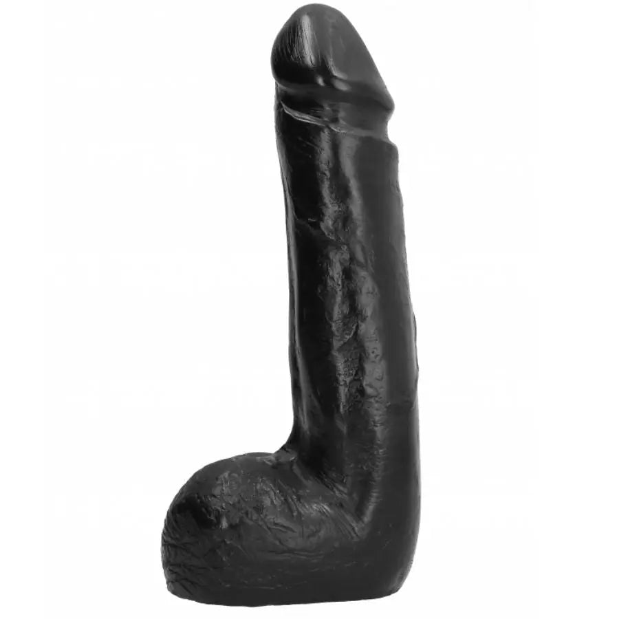 ALL BLACK - SOFT BLACK REALISTIC DILDO 20 CM ALL BLACK