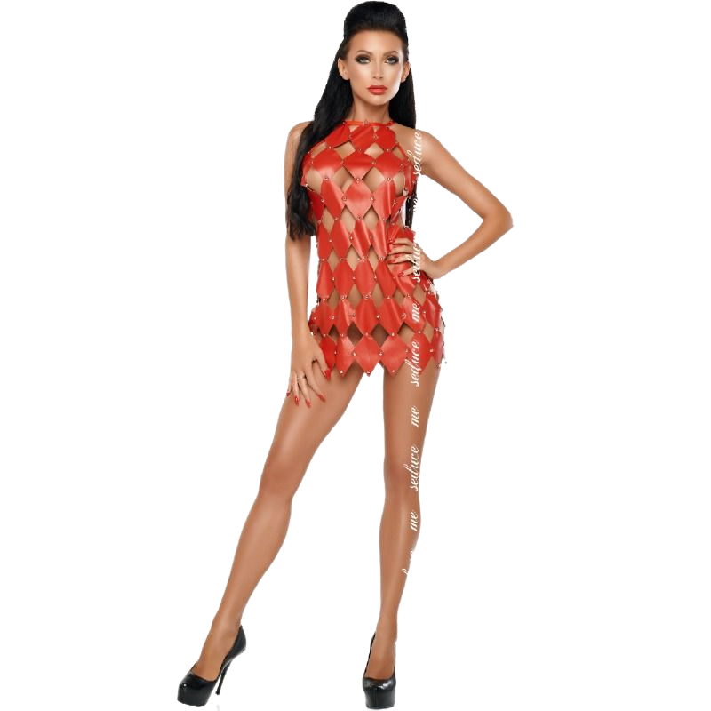 ME-SEDUCE - GWEN DRESS BARE BACK RED S/M ME-SEDUCE DRESSES