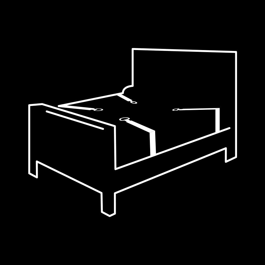 FETISH SUBMISSIVE - SET OF HANDCUFFS AND TIES WITH NOPRENE LINING FETISH SUBMISSIVE BONDAGE