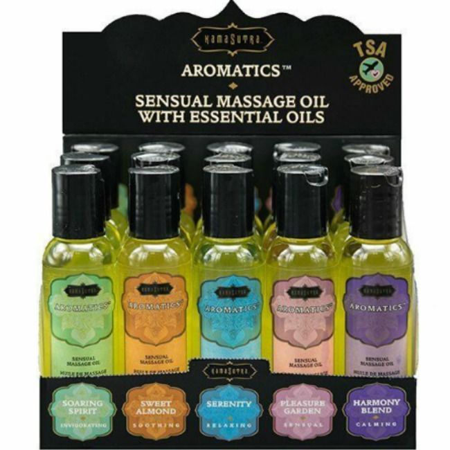 KAMASUTRA - SET 15 MASSAGE OILS + DISPLAY BOX KAMASUTRA COSMETICS
