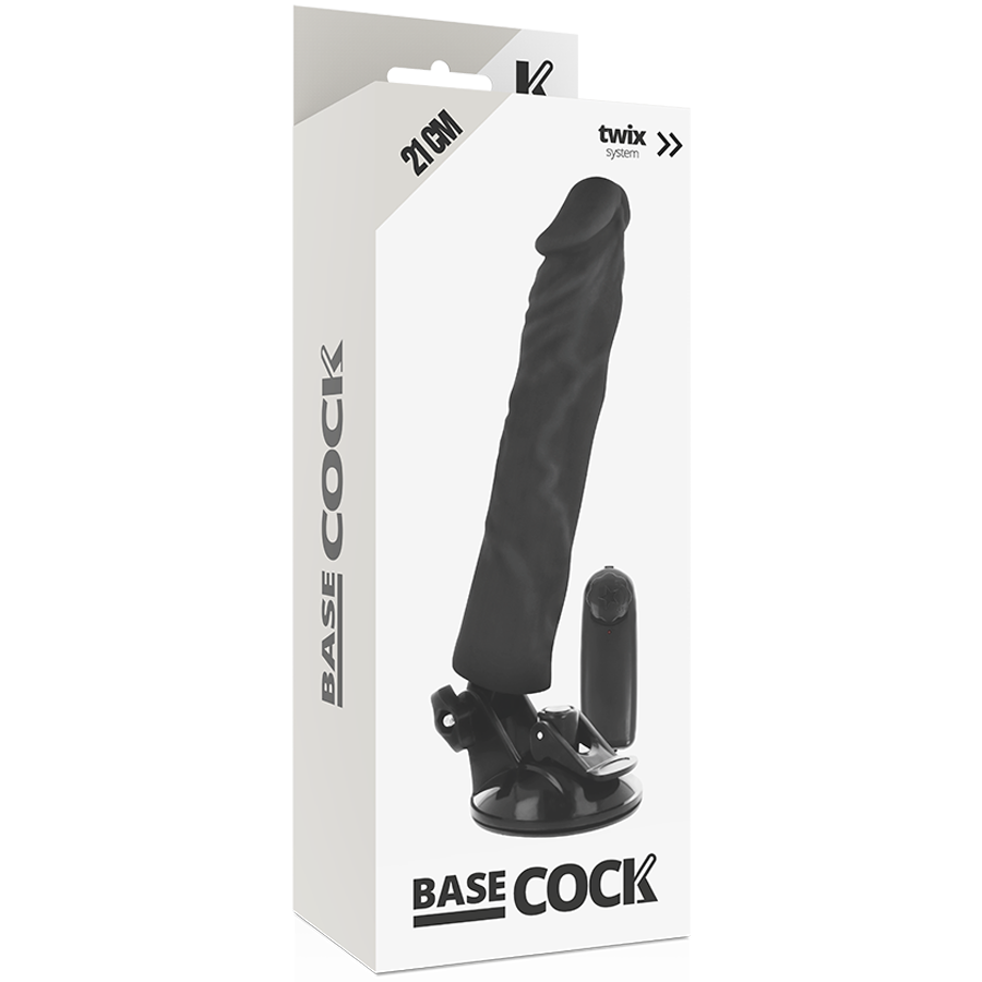 BASECOCK - REALISTIC VIBRATOR REMOTE CONTROL FLESH 21 CM -O- 4 CM BASECOCK